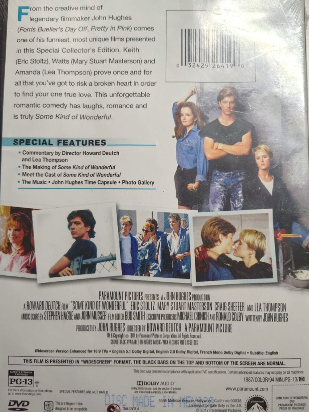 (1987) Sealed Some Kind of Wonderful Rated PG-13 Romance/Comedy DVD - Picture 2 of 2